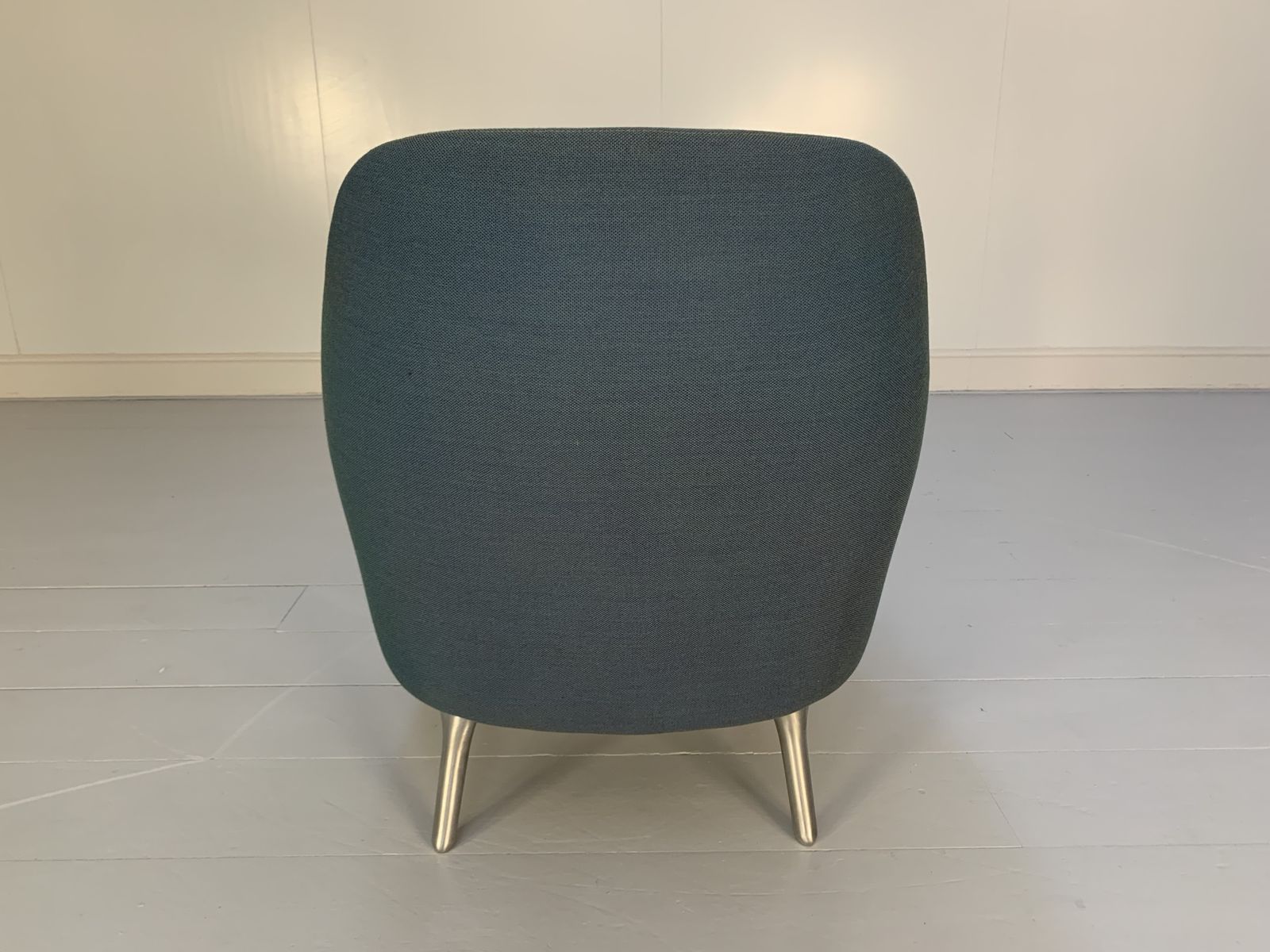 Fritz Hansen “Fri” Lounge Armchair – In Blue Fabric photo for sale