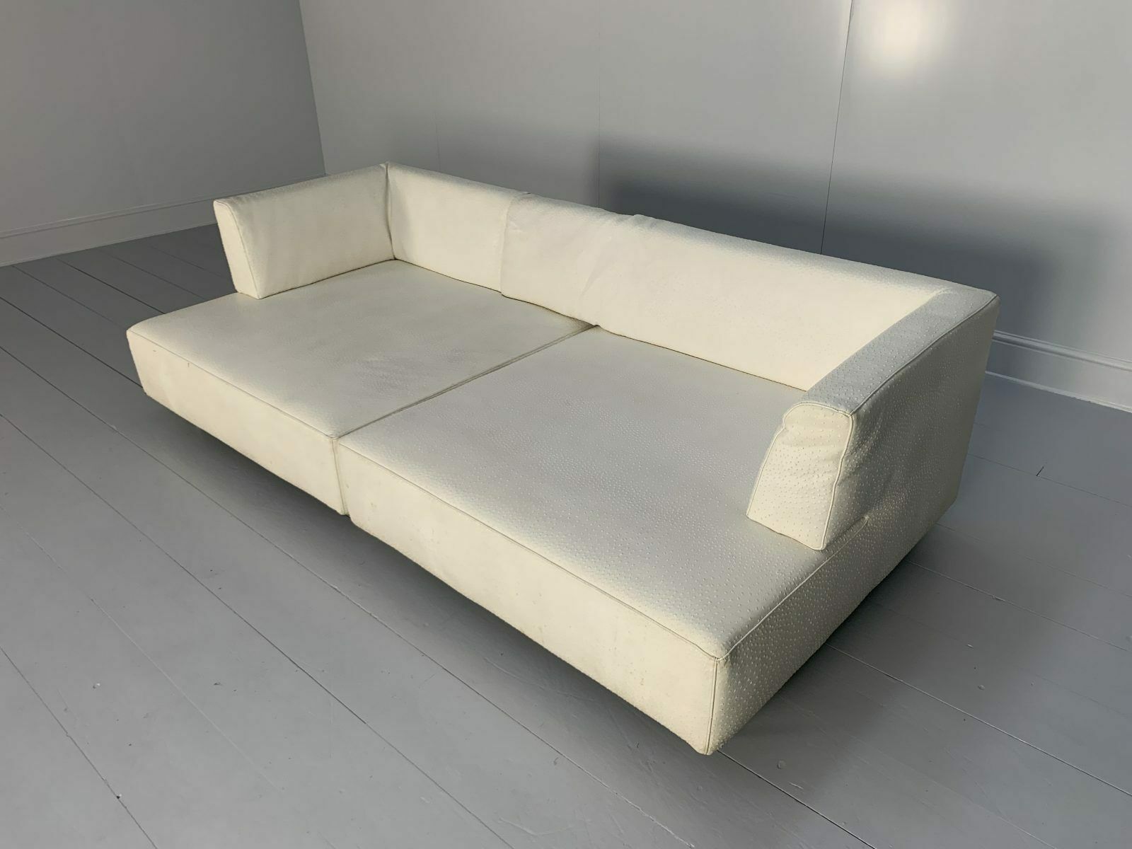 Edra “L’homme Et La Femme” Sofa  In Ostrich Leather photo Furniture
