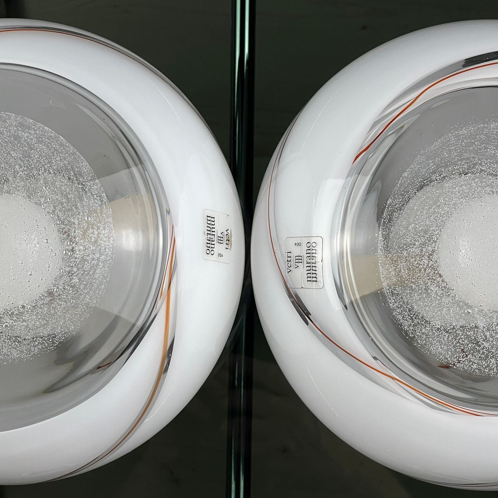 650.0 Murano Glass Table Lamps Vetri Murano 004 Italy 1970s Set Of 2 photo
