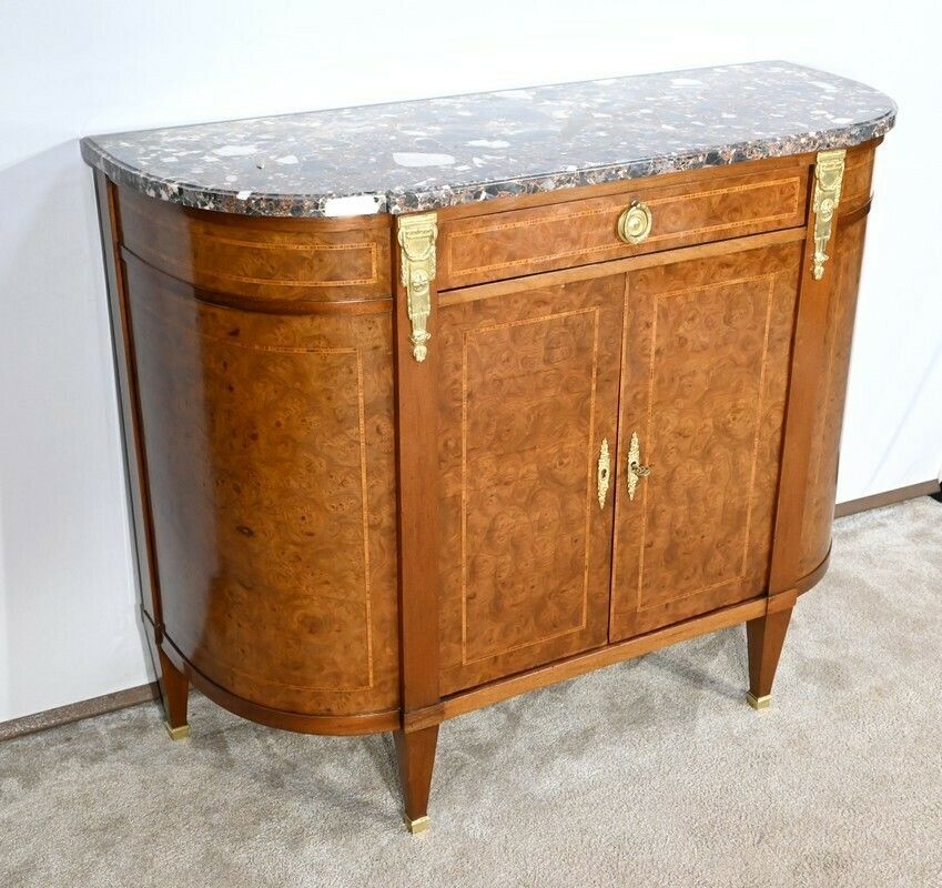 Buffet In Thuya Burl And Mahogany, Louis XVI Style – 2nd Part 19th Century photo furniture