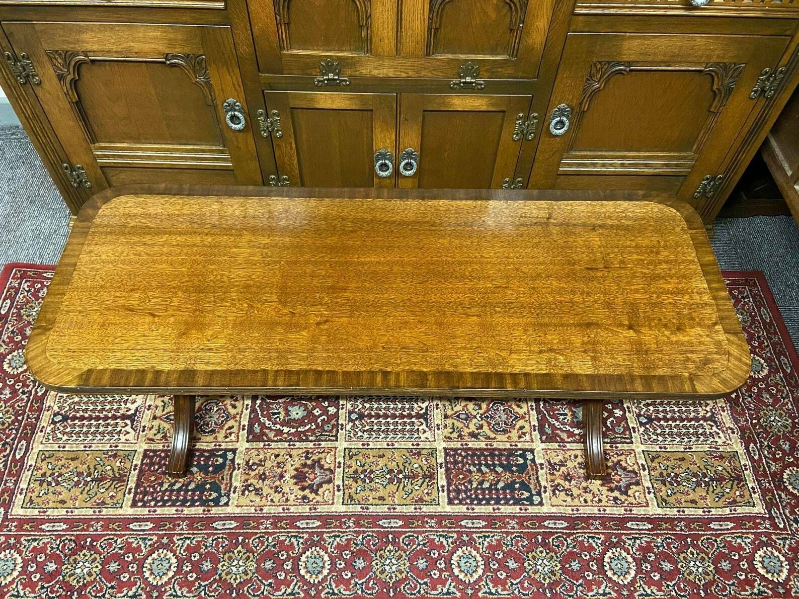 photo for sale Vintage Mid Century Coffee Table / Regency Style Sheraton Revival