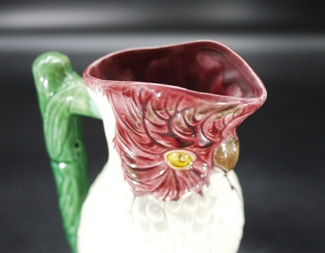 Antique Majolica Parrot Pitcher photo furniture
