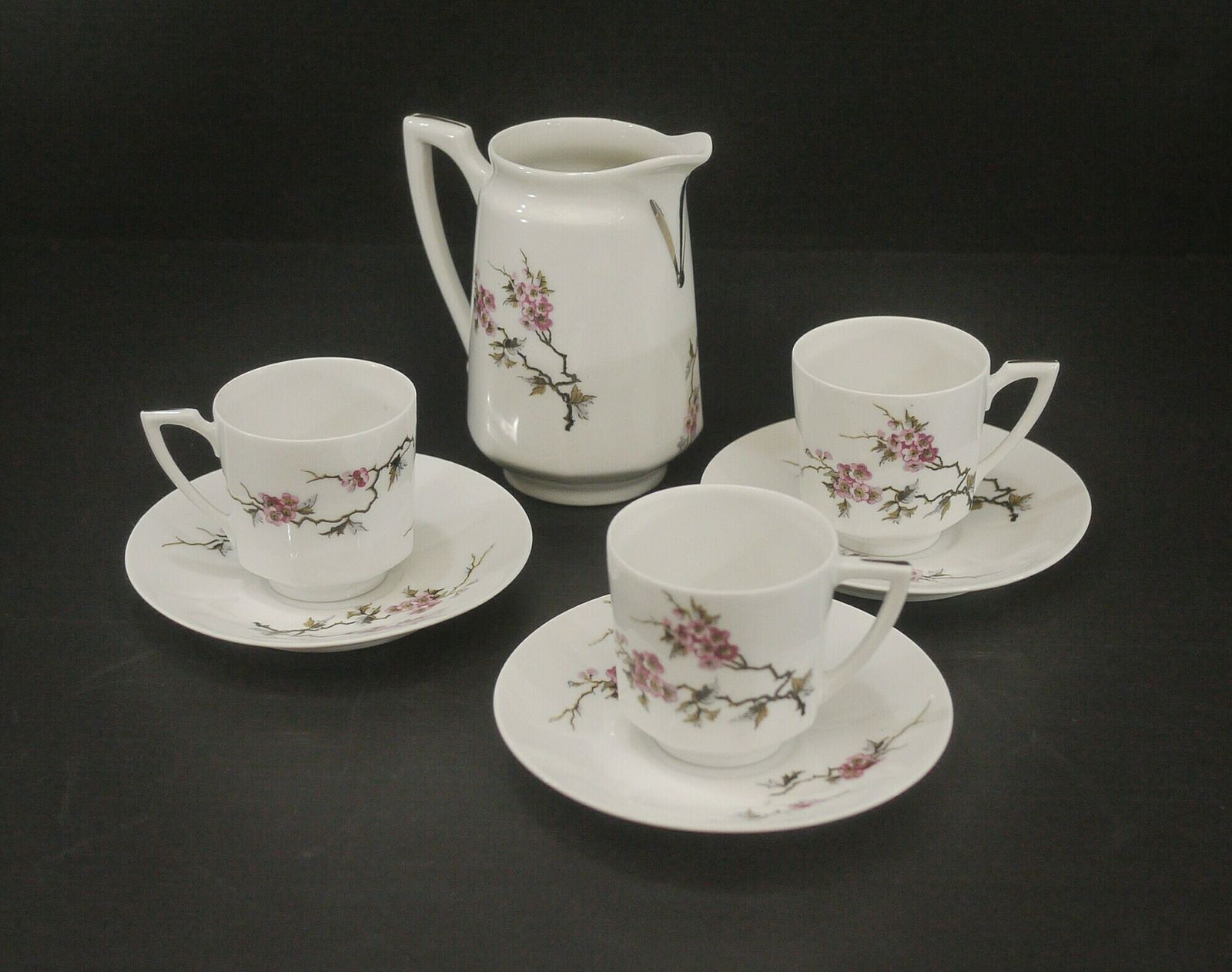 Antique Limoges Porcelain Coffee Set By Touze, Lemaître & Blancher photo furniture