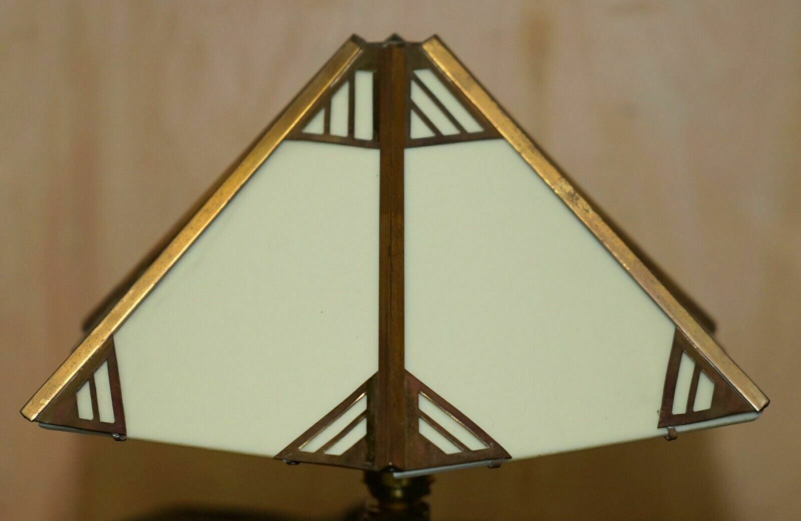 Stunning Pair Of Italian Circa 1930's Brass & Lucite Table Lamps Fully Restored photo buy