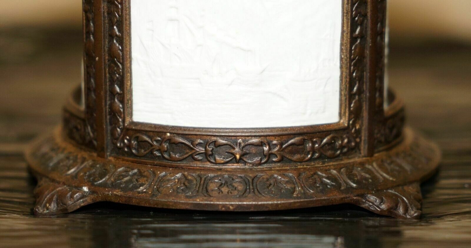 Antique Roman Grand Tour Bronzed Candle Lamp Restored To Use As A Table Lamp photo vintage