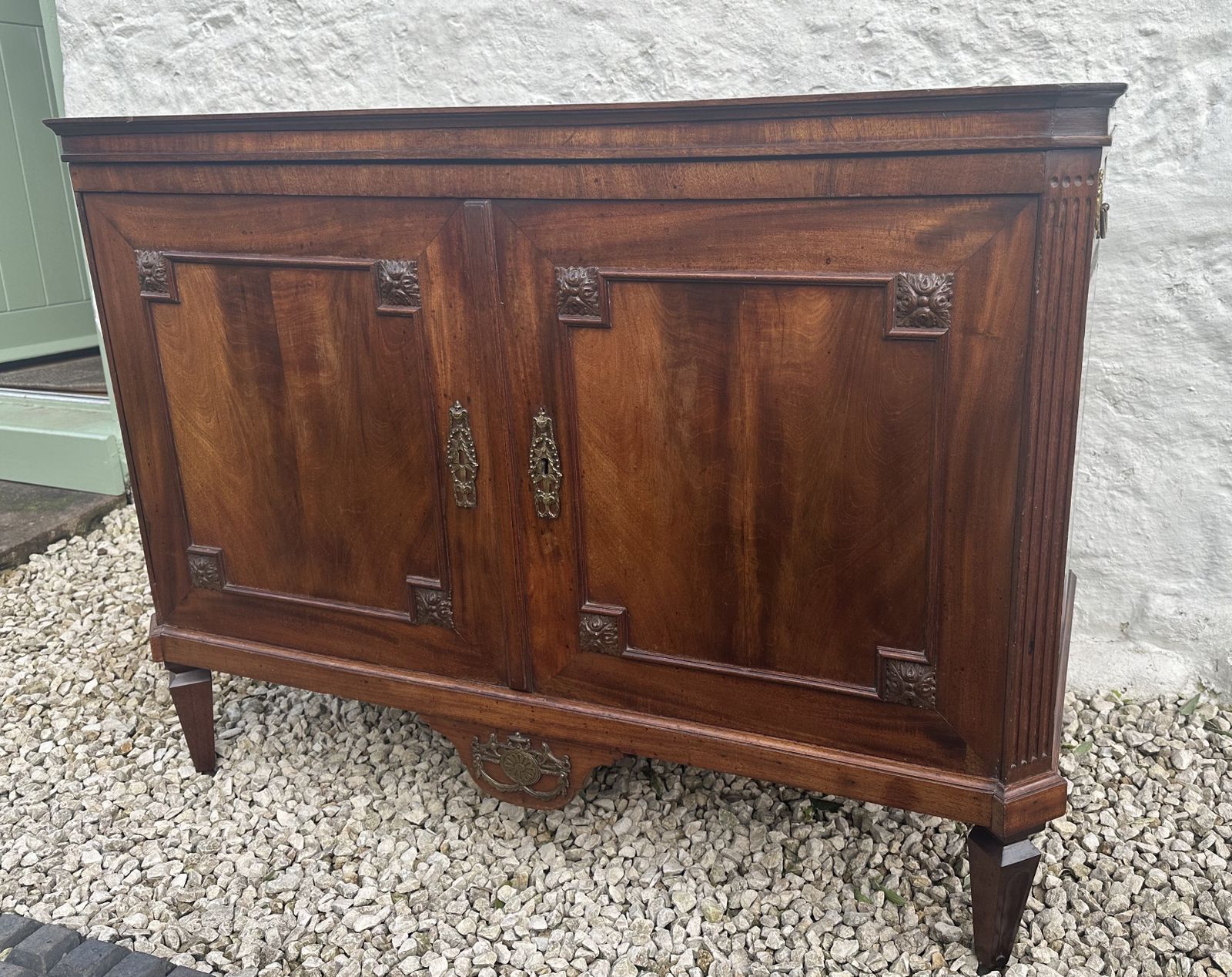 Versatile French Napoleon III Metamorphic Gilt Metal Mounted Mahogany Commode & Travelling Washstand photo Furniture