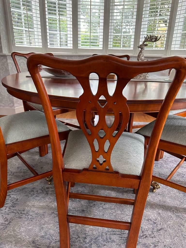 Dining Table And Chairs   Chippendale Style.  Never Used photo Furniture