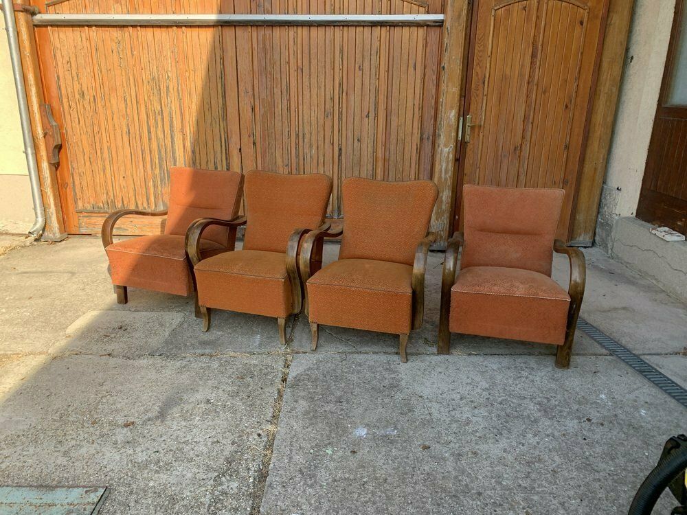 Art Deco Armchairs, 1930s, Set Of 4 photo 2215.0