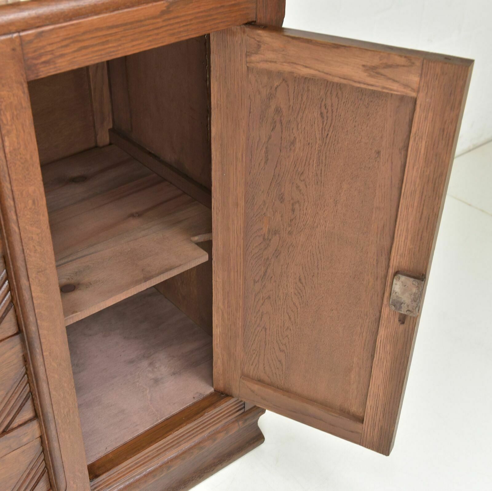 Antique! Sideboard Restored Art Deco Around 1925 Oak Chest Of Drawers Sideboard Cabinet photo buy