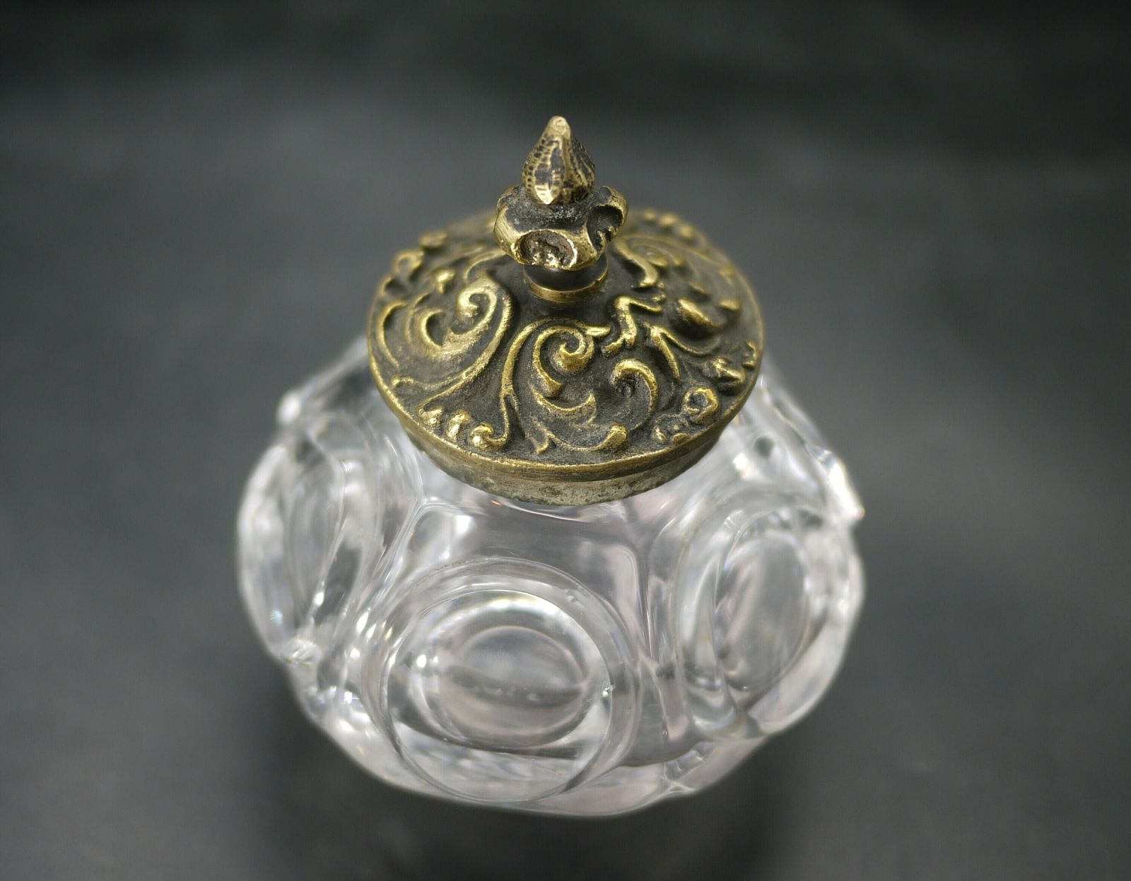 photo furniture Antique French Double Figural Inkwell On Wood Base
