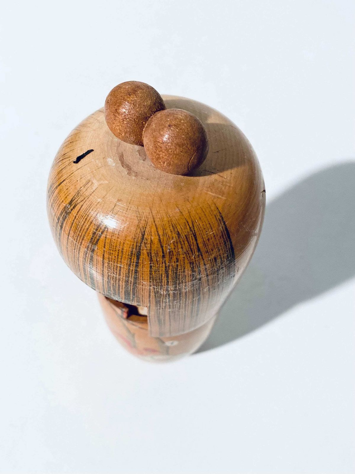 photo furniture Japanese Kokeshi Doll With Artist Signature Young Girl / Vintage Kojo Tanaka 1950s