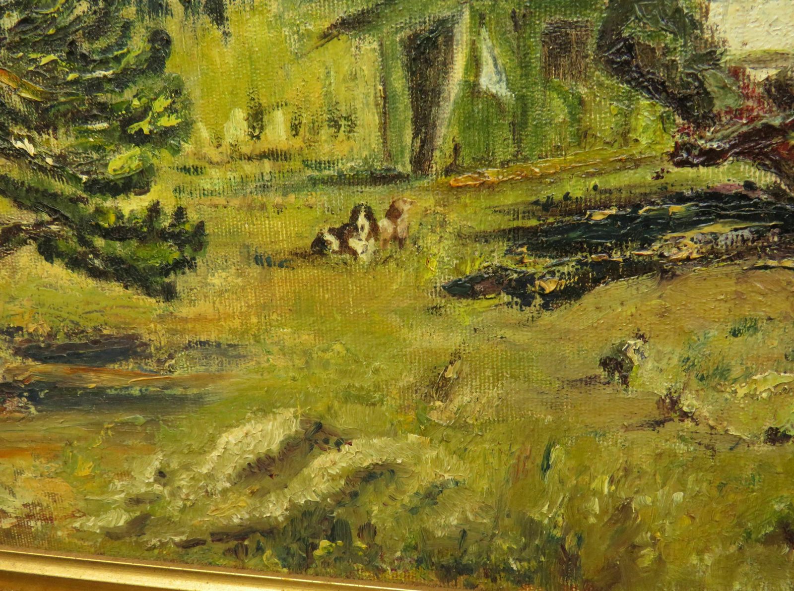 Vintage Framed Oil On Board, Argentina, Provincia Del Neuquen, 1989 photo buy