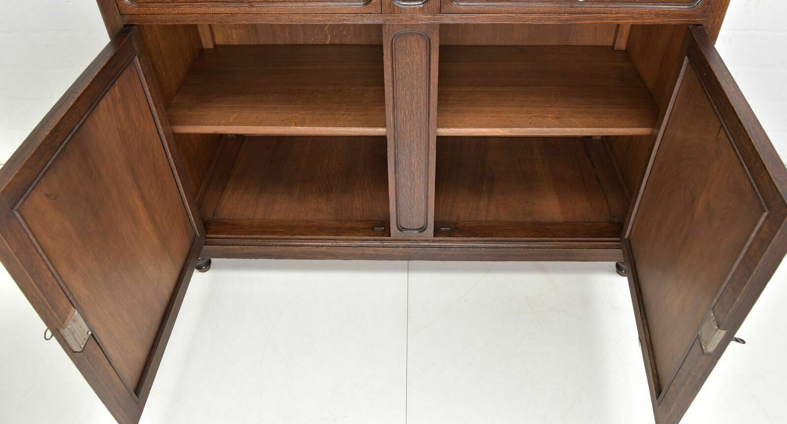 Antique! Display Cabinet K Restored Art Deco Around 1925 Oak Sideboard Buffet photo vintage