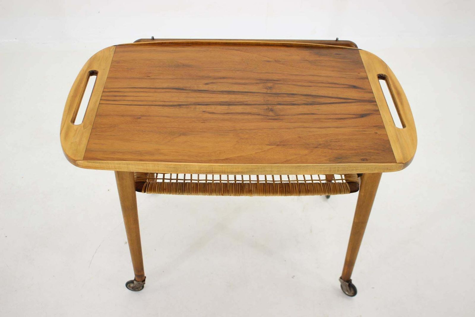 photo buy 1970s Beech Serving Cart By Drevotvar, Czechoslovakia £433.55