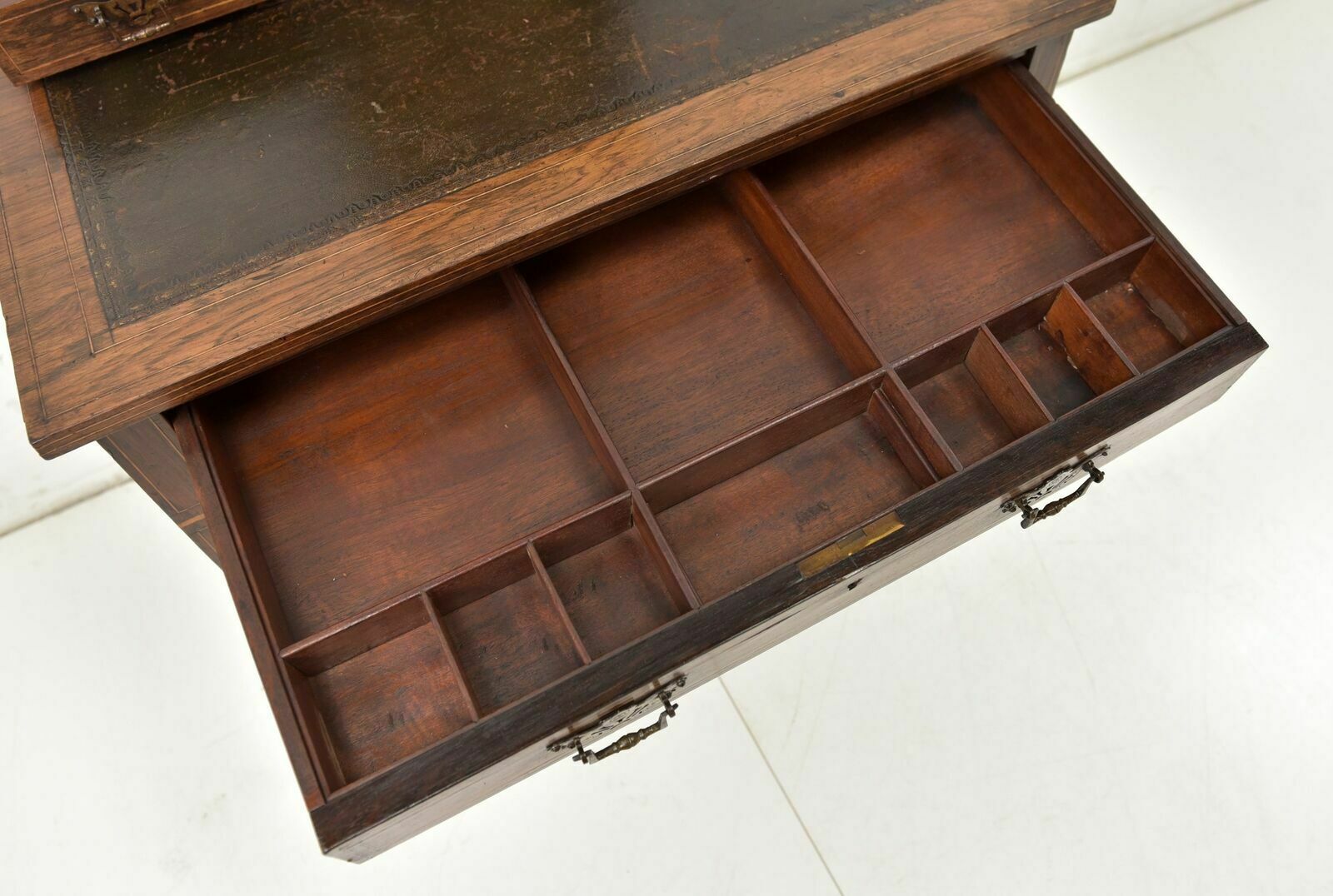Antique! Small Ladies Desk Restored England Rosewood Dressing Table photo buy