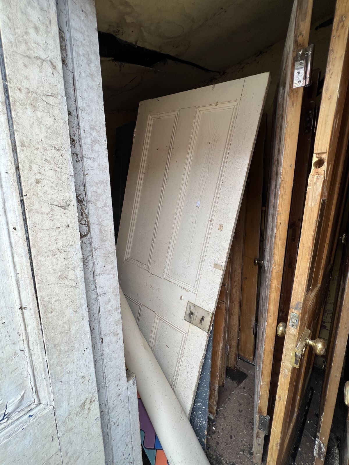 Lovely Stripped Pine/Waxed Reclaimed Doors photo furniture