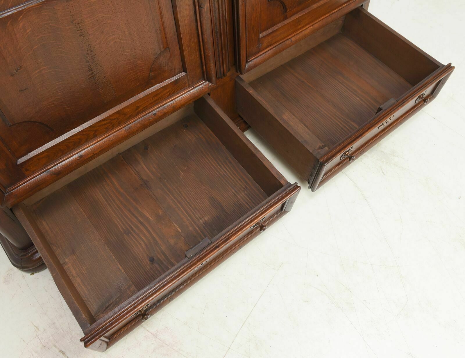 Antique! Oak Cabinet Restored Biedermeier Around 1820 Hall Cabinet Vertiko photo buy