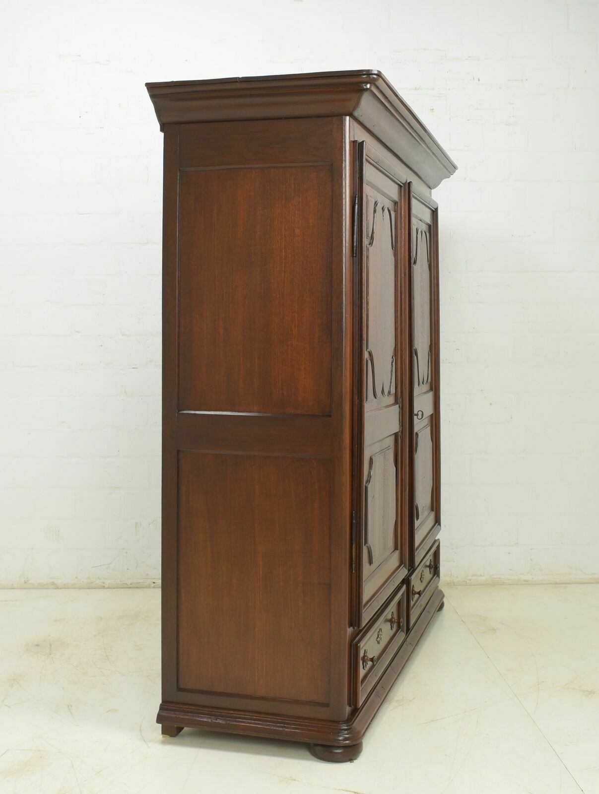 Furniture Antique! Oak Cabinet Restored Biedermeier Around 1820 Hall Cabinet Vertiko photo