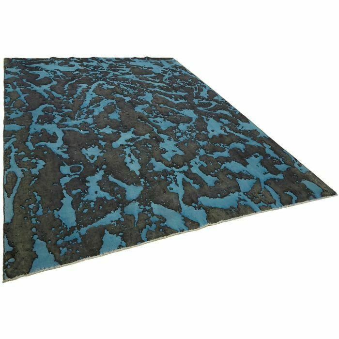 Handmade Blue Overdyed Large Area Rug 280 Cm X 370 Cm photo furniture