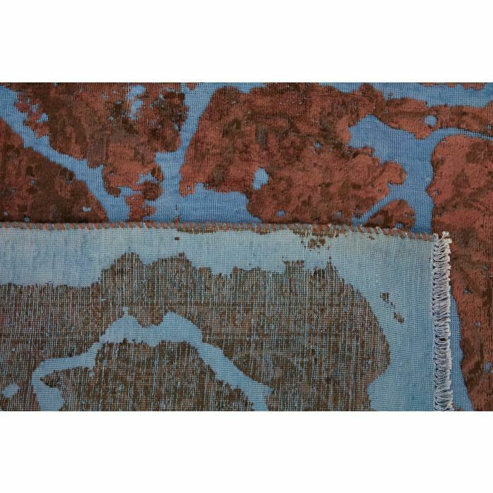 photo buy Handmade Brown Overdyed Large Area Rug 283 Cm X 388 Cm