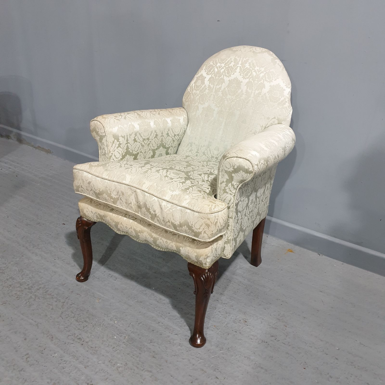 Super Queen Ann Chair, 1920s, Mahogany