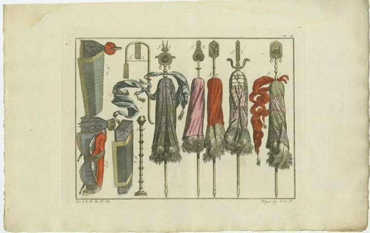 Set Of 3 Antique Prints Of Turkish Costumes And Utensils In The Middle Ages photo furniture