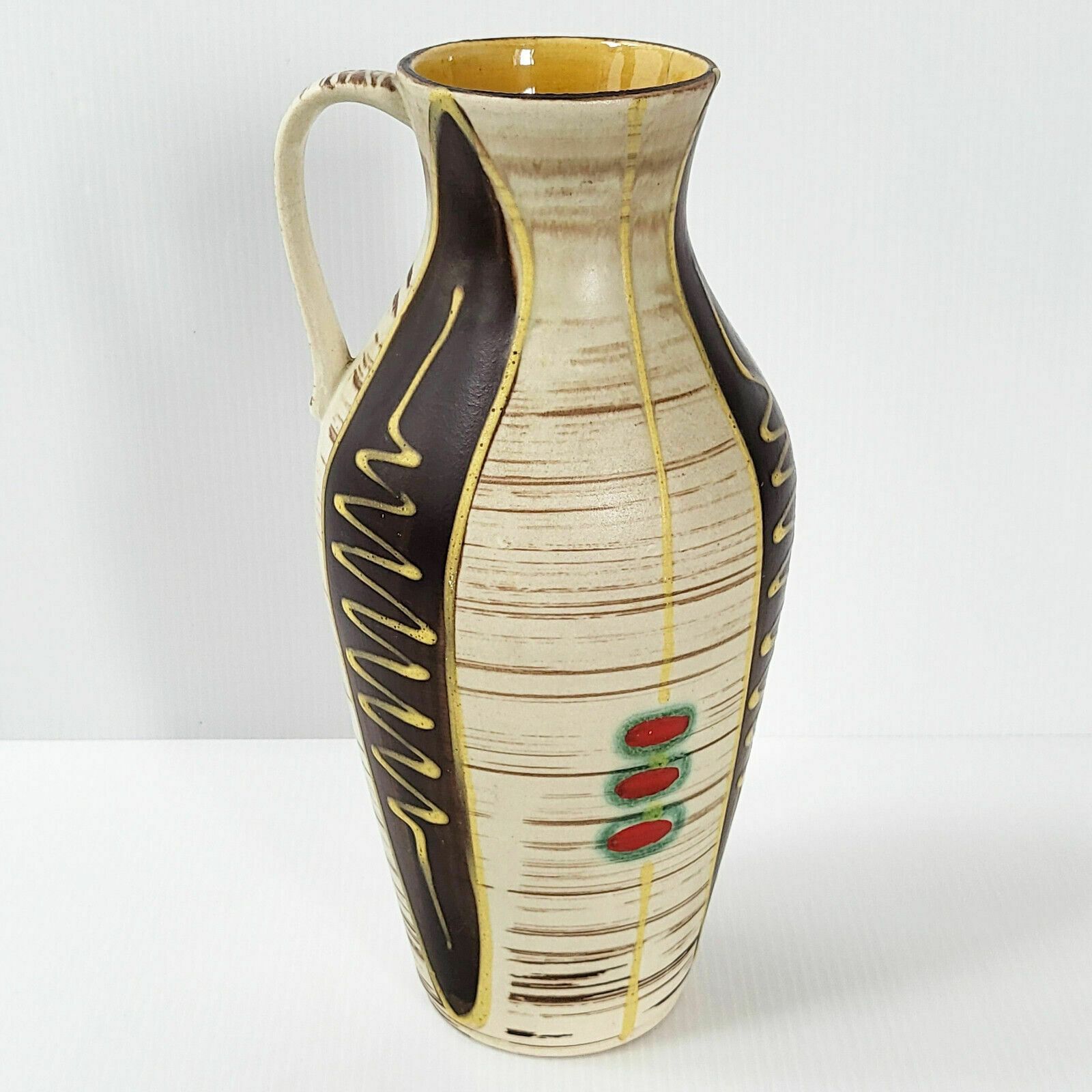 Vase Vintage 1950 Ceramique Allemande Jasba 50s West Germany Retro 50s 1950s