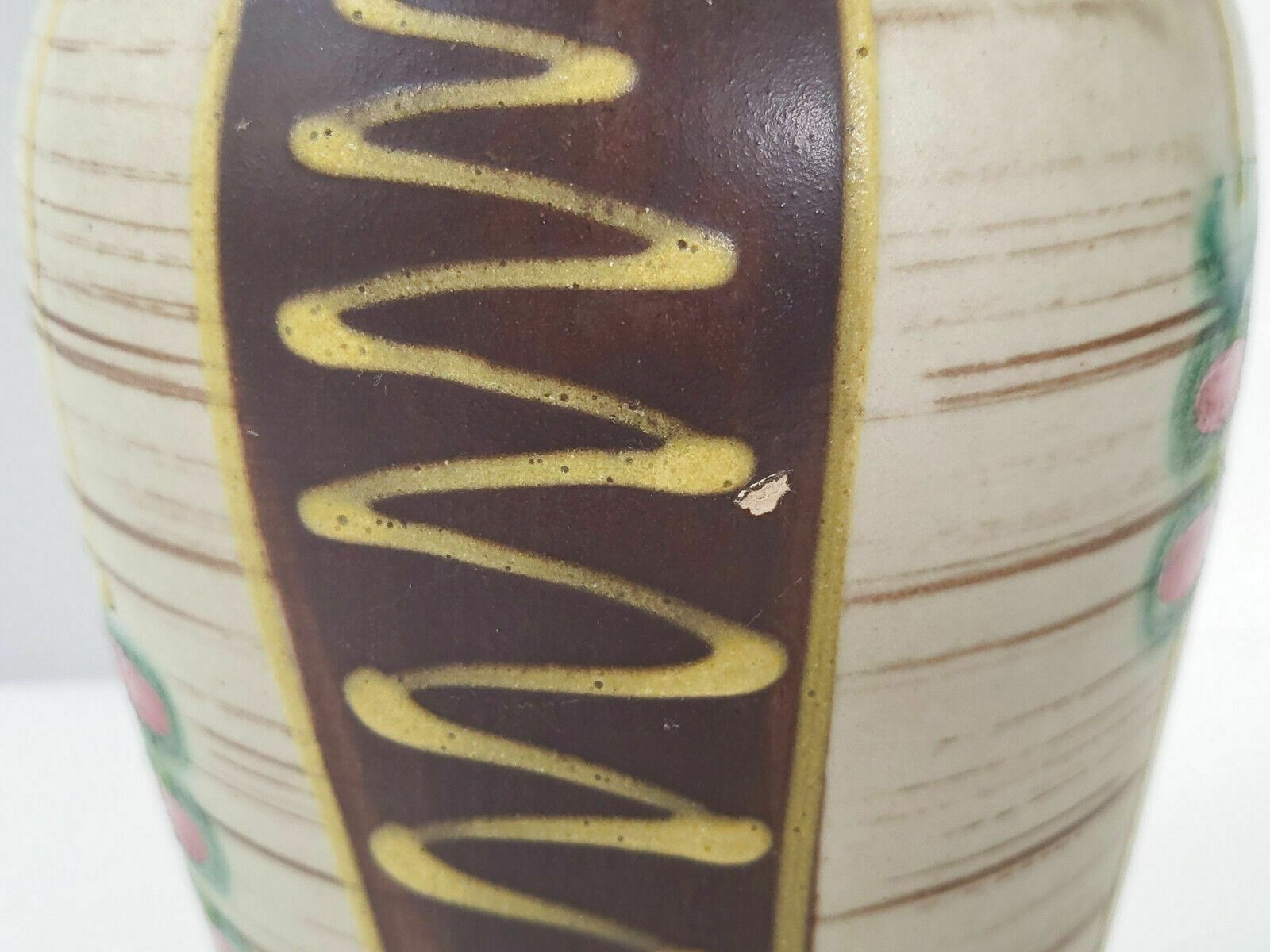 Vase Vintage 1950 Ceramique Allemande Jasba 50s West Germany Retro 50s 1950s photo vinterior
