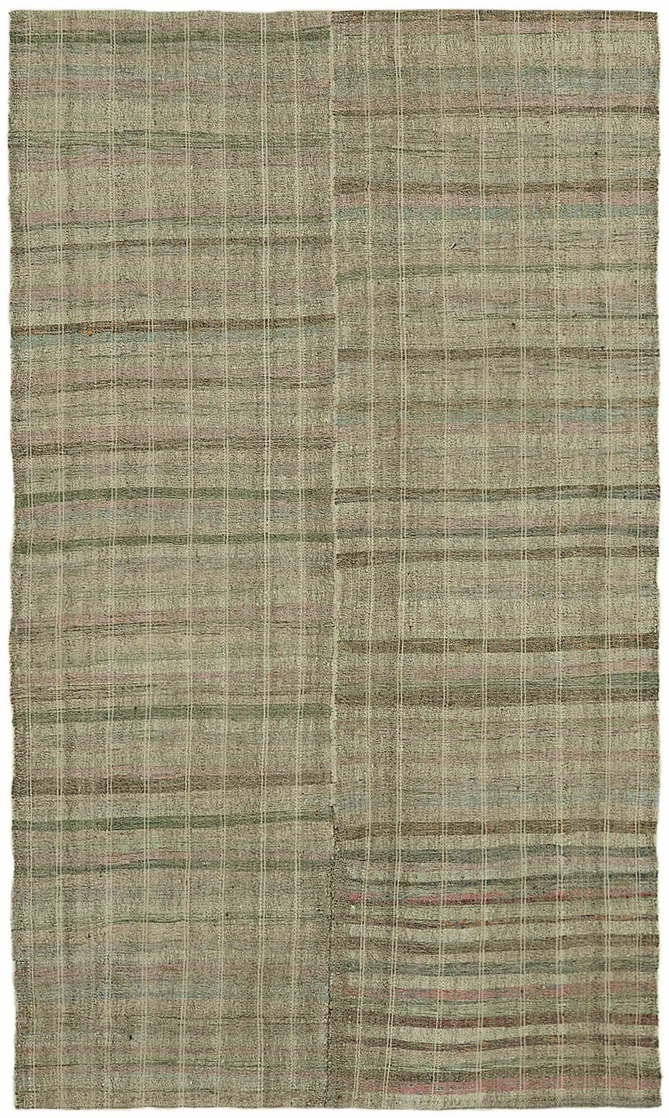 Handmade Decorative Grey Anatolian Kilim Rug 180 Cm X 295 Cm