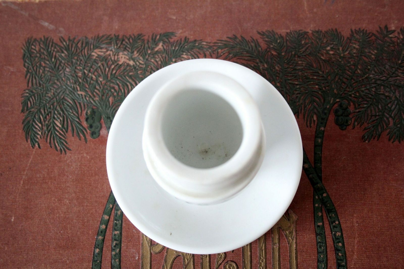 Antique Porcelain Match Holder, Non Striker, Advertisement, Cigars Cigarettes, Brussels Porcelain, Collector photo 76.0
