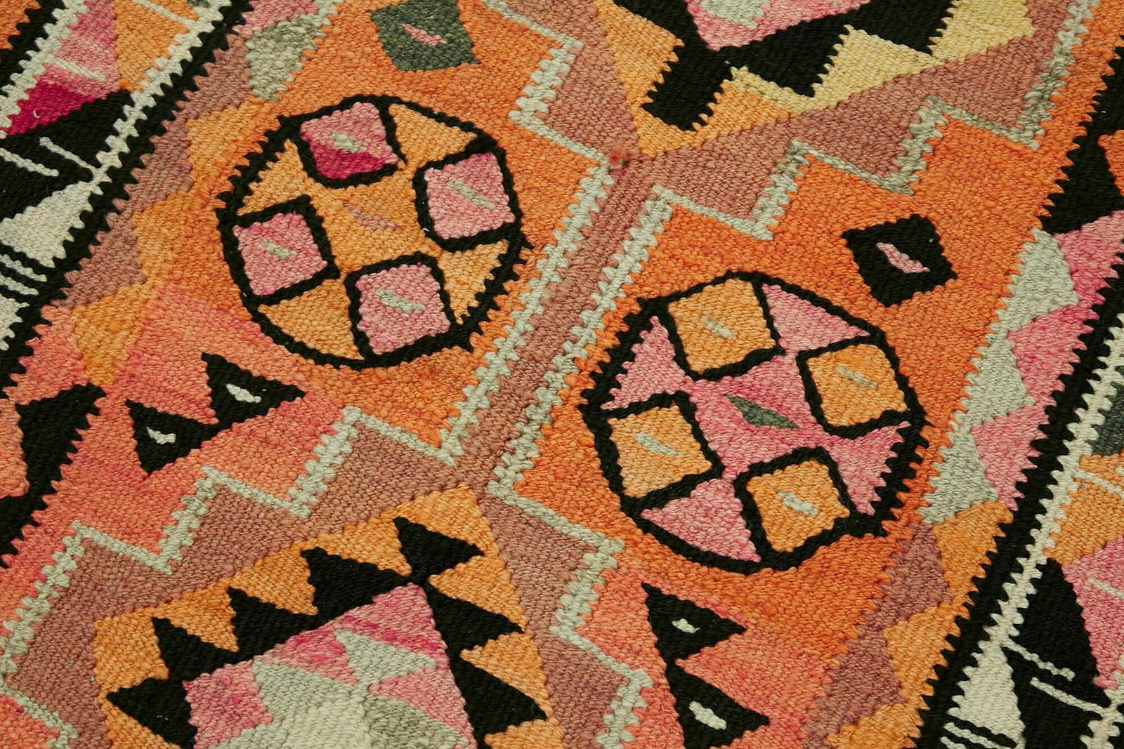 Handmade Multicolor Boho Runner Kilim Rug 304 Cm X 94 Cm photo 700.0