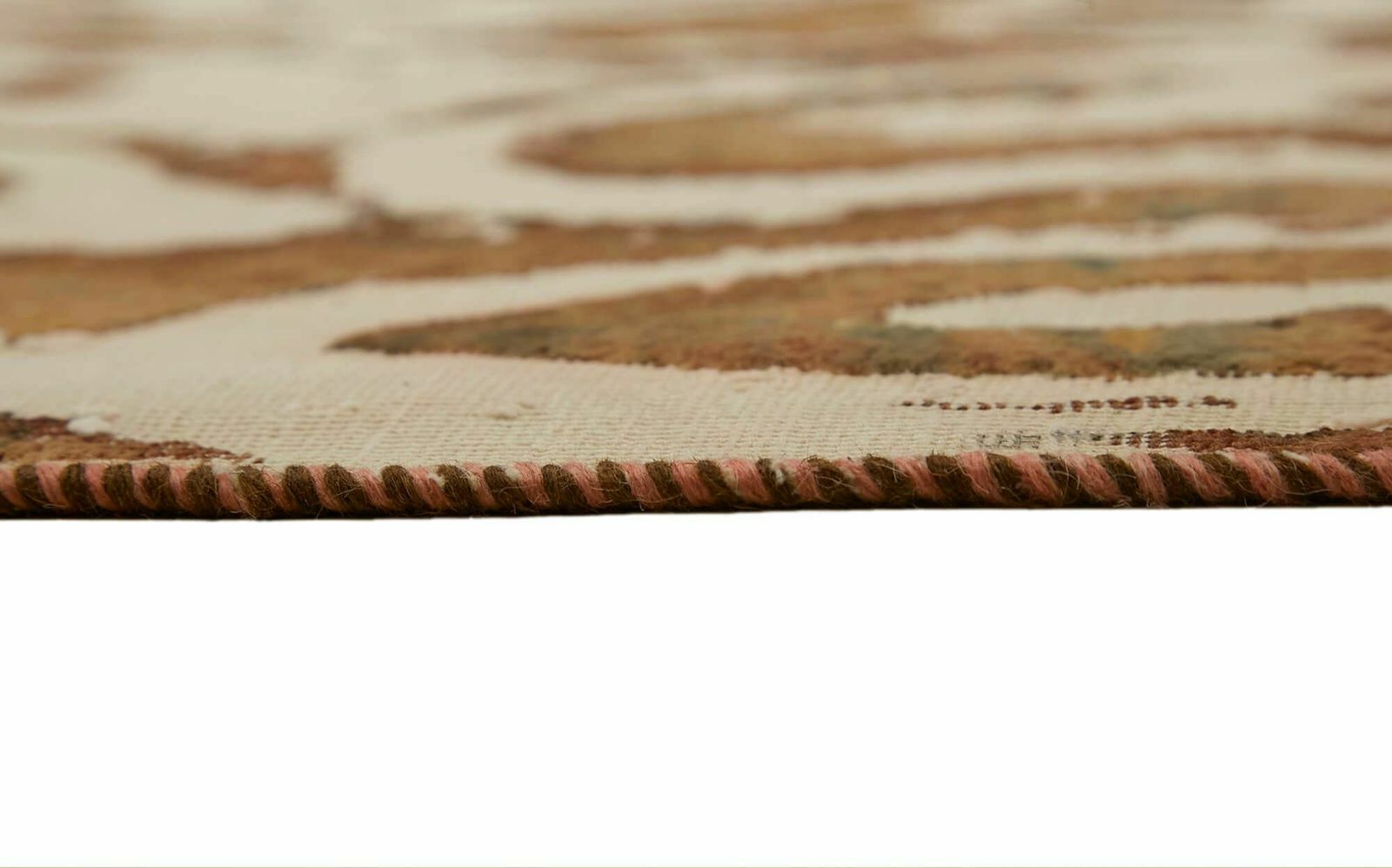 photo vintage Handmade Decorative Beige Overdyed Large Area Rug 259 Cm X 350 Cm