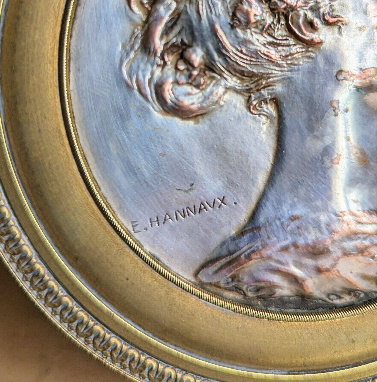 A Stunning French Gilt Brass Neoclassical Trinket Box By Jollet & Cie Paris Sculptor Emmanuel Hannaux C1906 photo Home Decor