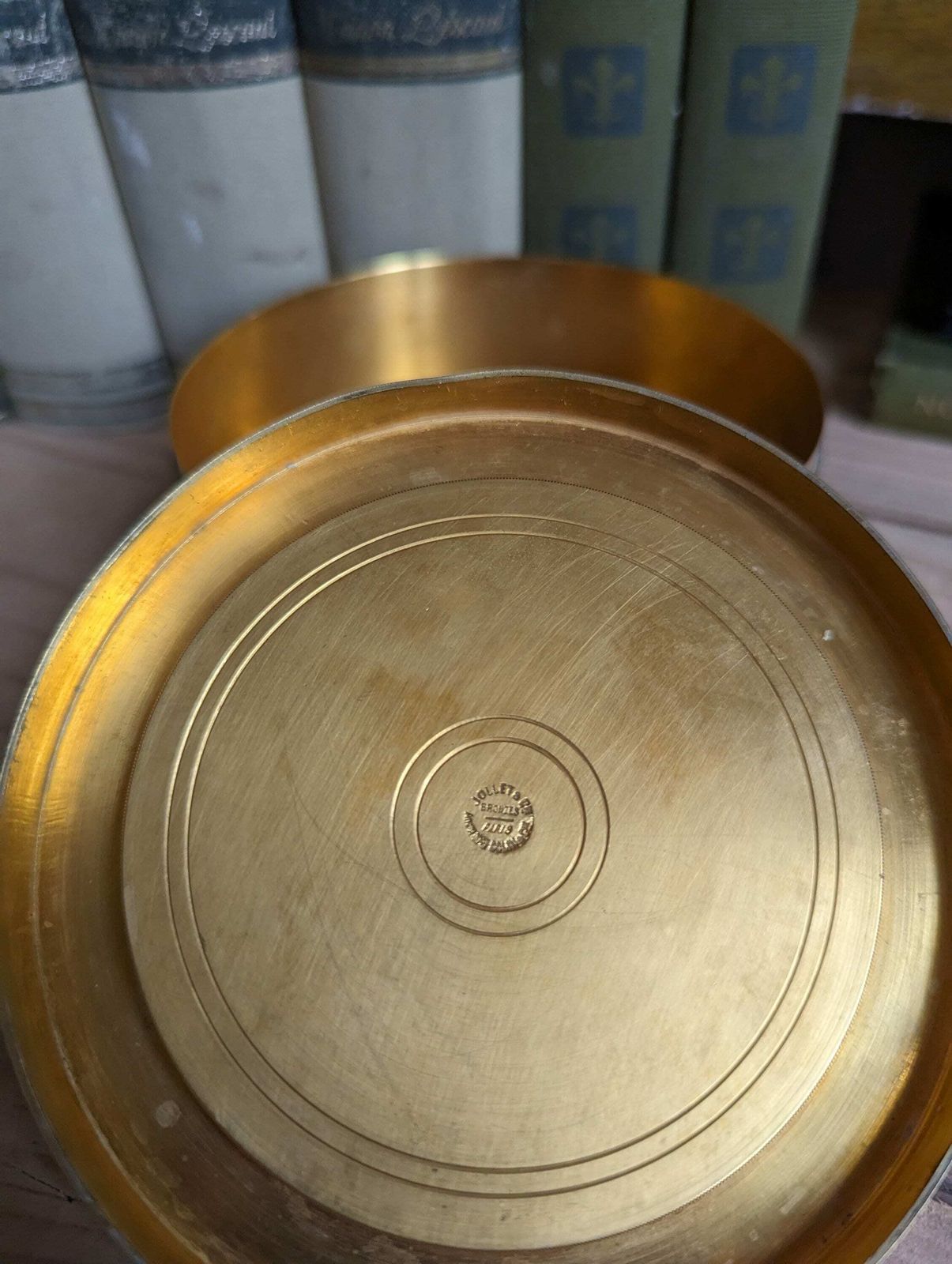 A Stunning French Gilt Brass Neoclassical Trinket Box By Jollet & Cie Paris Sculptor Emmanuel Hannaux C1906 photo vinterior