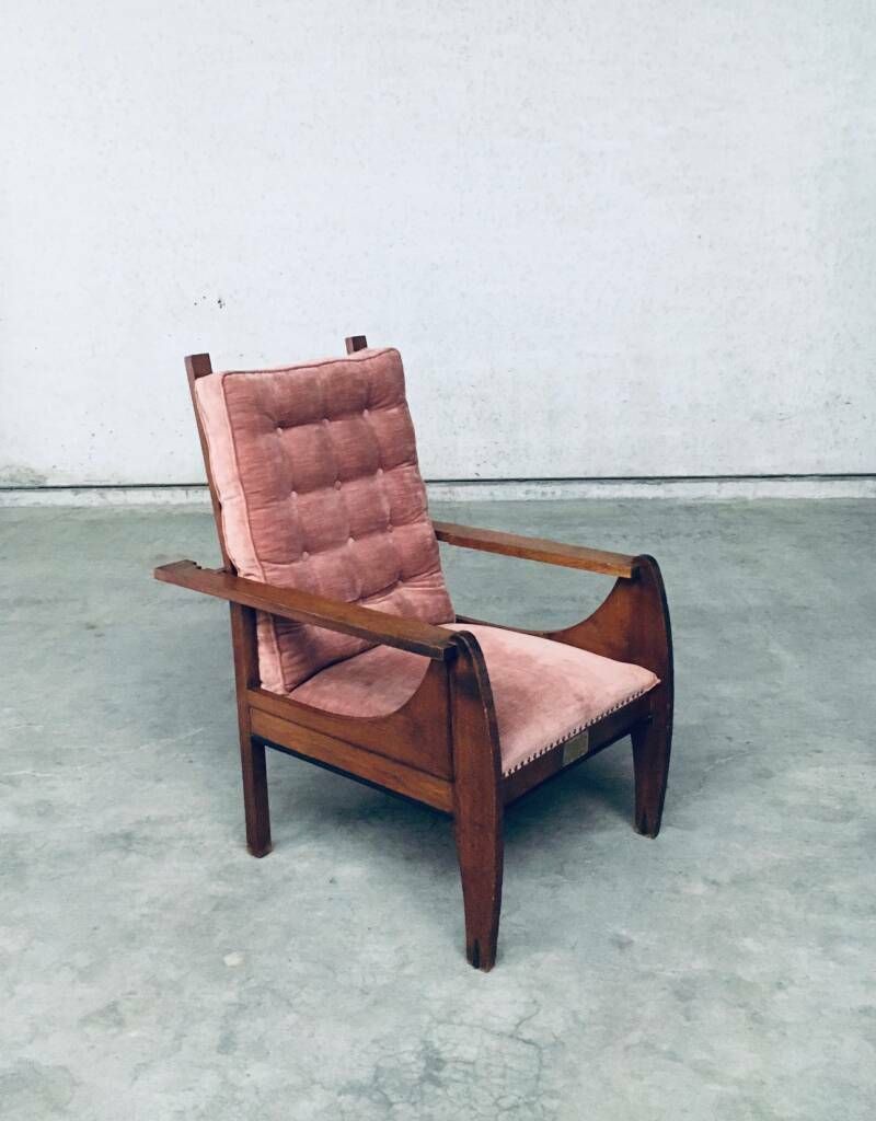 Art Deco Dutch Modernism Verstelbare "Grand" Fauteuil, Nederland, Jaren 1920 photo furniture