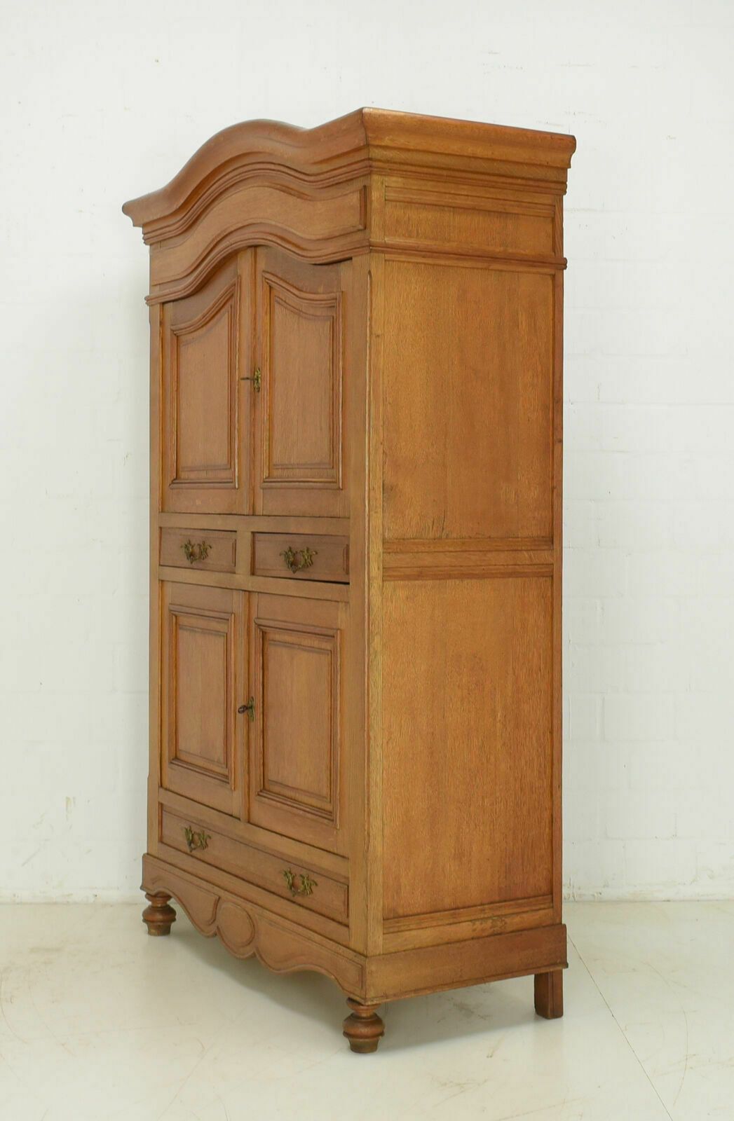 1017.0 Antique! Vertiko Restored Around 1880 Solid Oak High Chest Of Drawers Oak Cabinet photo