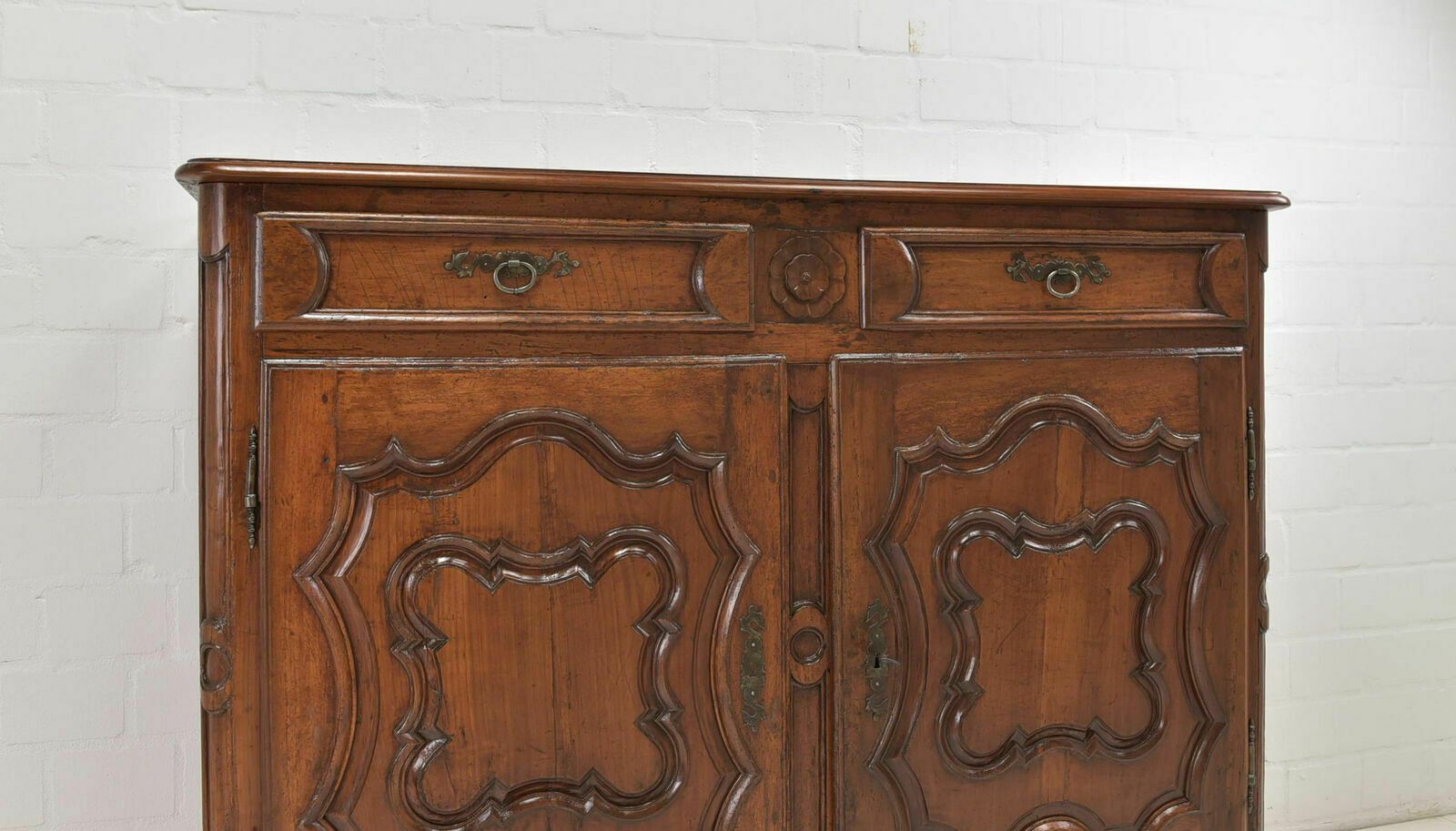 photo furniture Antique! Sideboard Restored Rococo Louis XV Around 1760 Cherry Wood Sideboard Chest Of Drawers