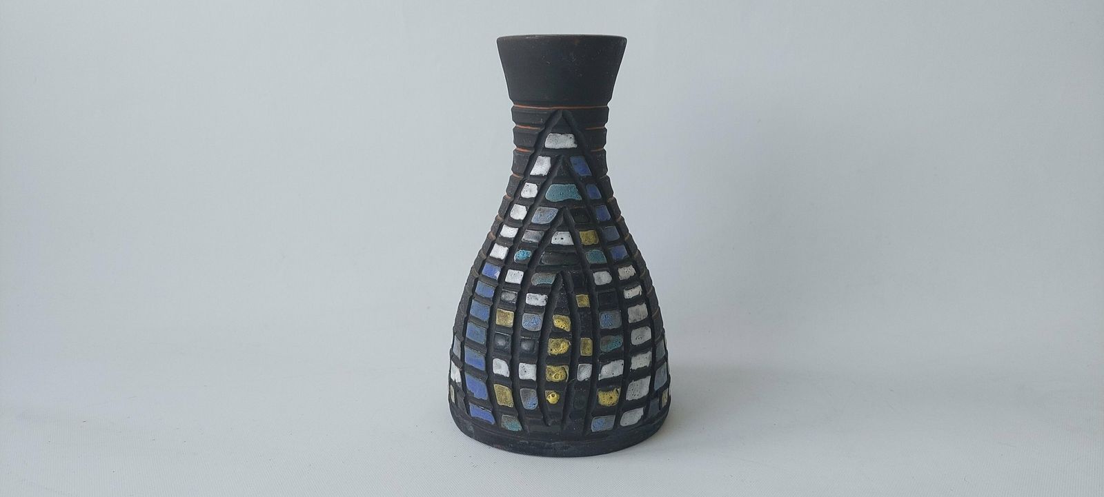Rare Dutch D.O.K. Vase In The Style Of Capron With A Gothic Decor photo for sale