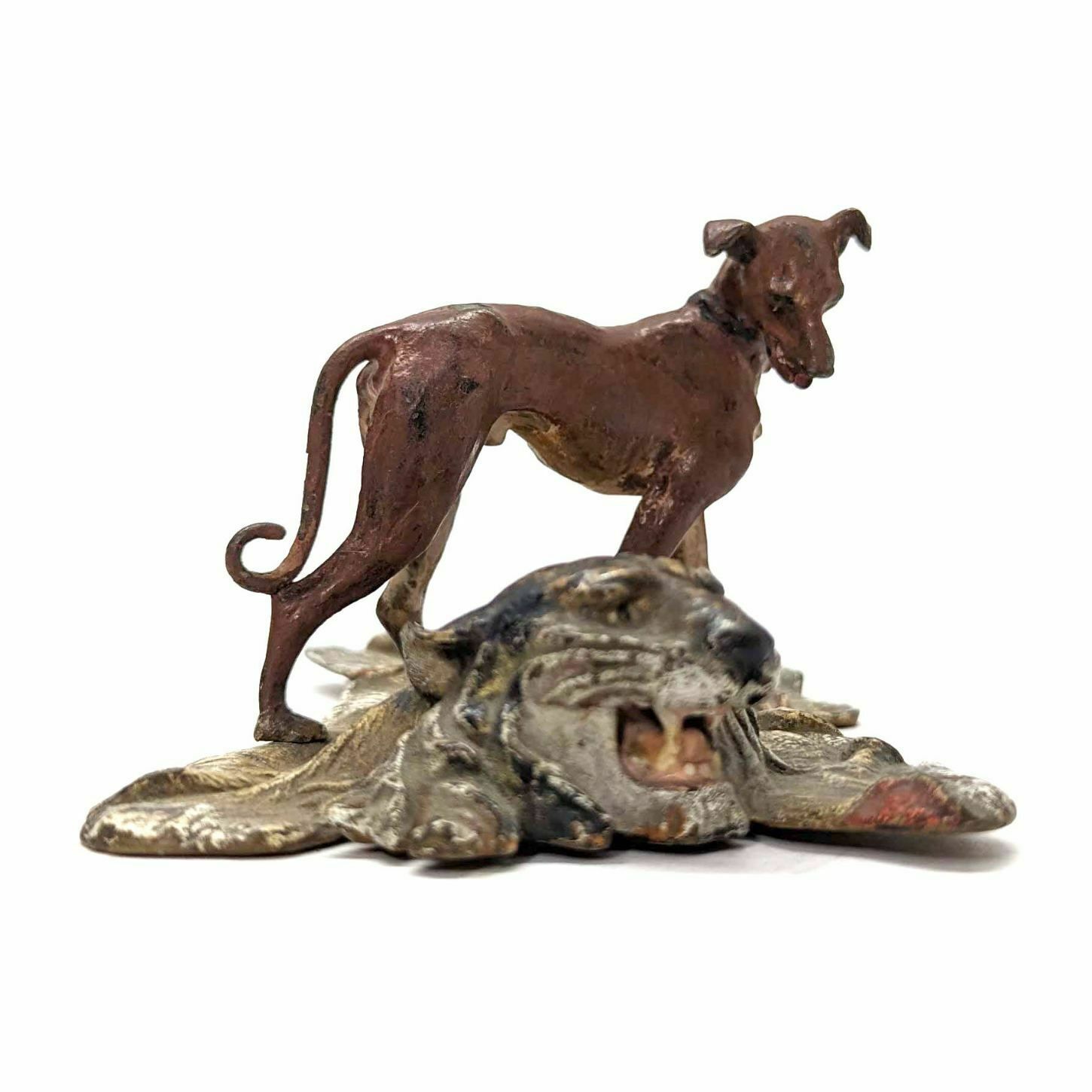 Vienna Bronze The Dog On The Tiger Skin photo for sale