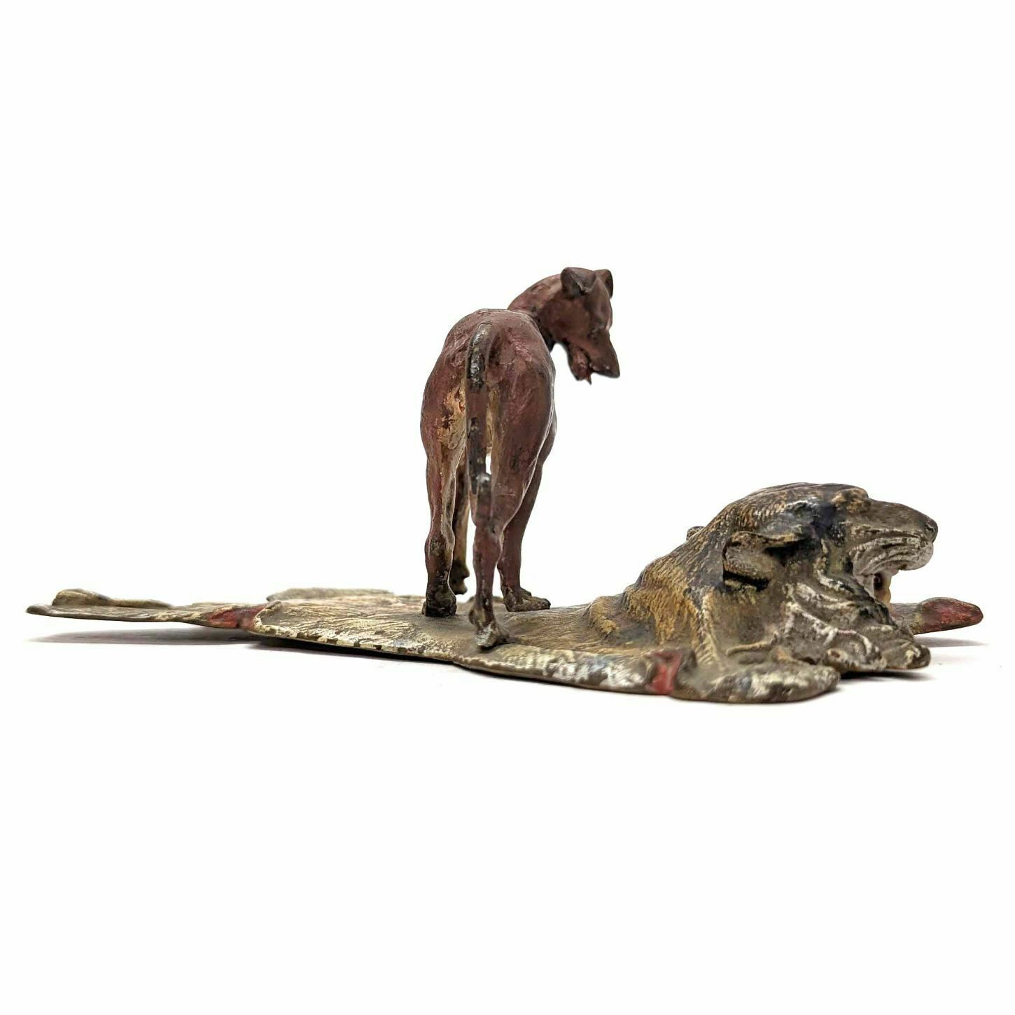 Vienna Bronze The Dog On The Tiger Skin photo Art