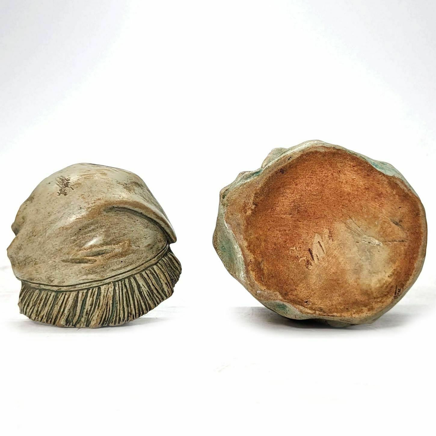 Tobacco Pot Or Terracotta Snuffbox Period Xixth photo vintage
