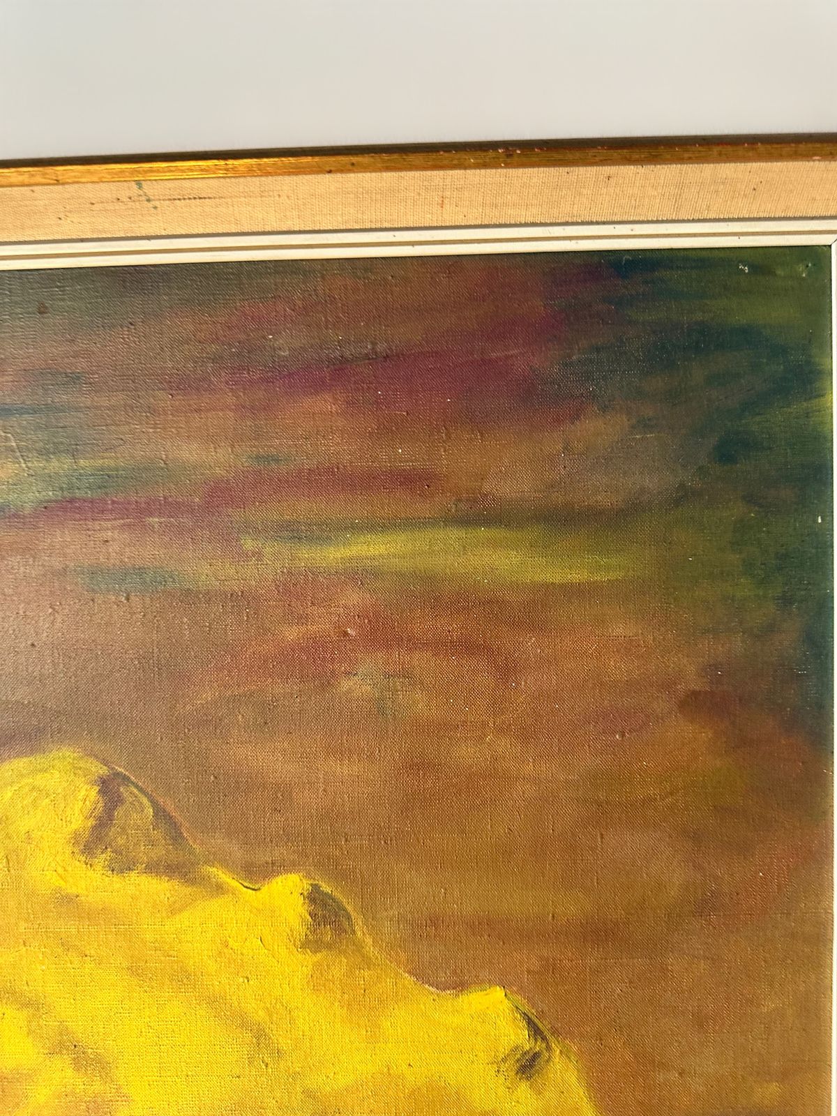 Mid Century Modern Landscape In Oil On Canvas, 1960 photo 395.0