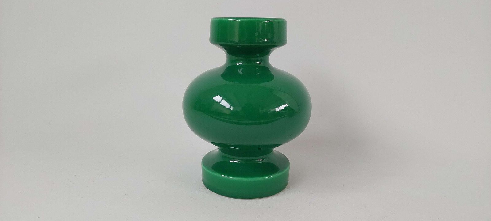 Rare Green Zeller Keramik Vase By Georg Schmider 1950's