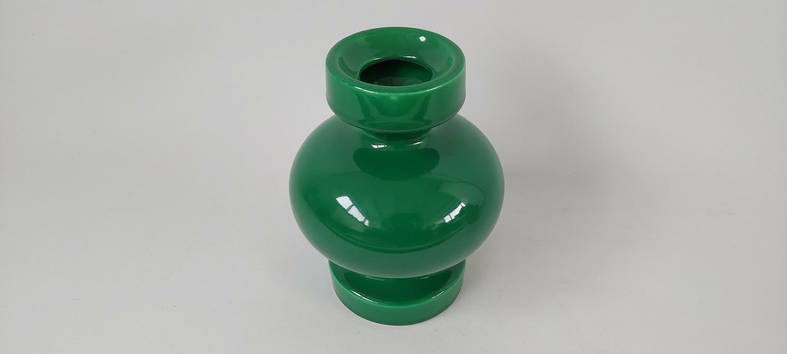 Rare Green Zeller Keramik Vase By Georg Schmider 1950's photo for sale