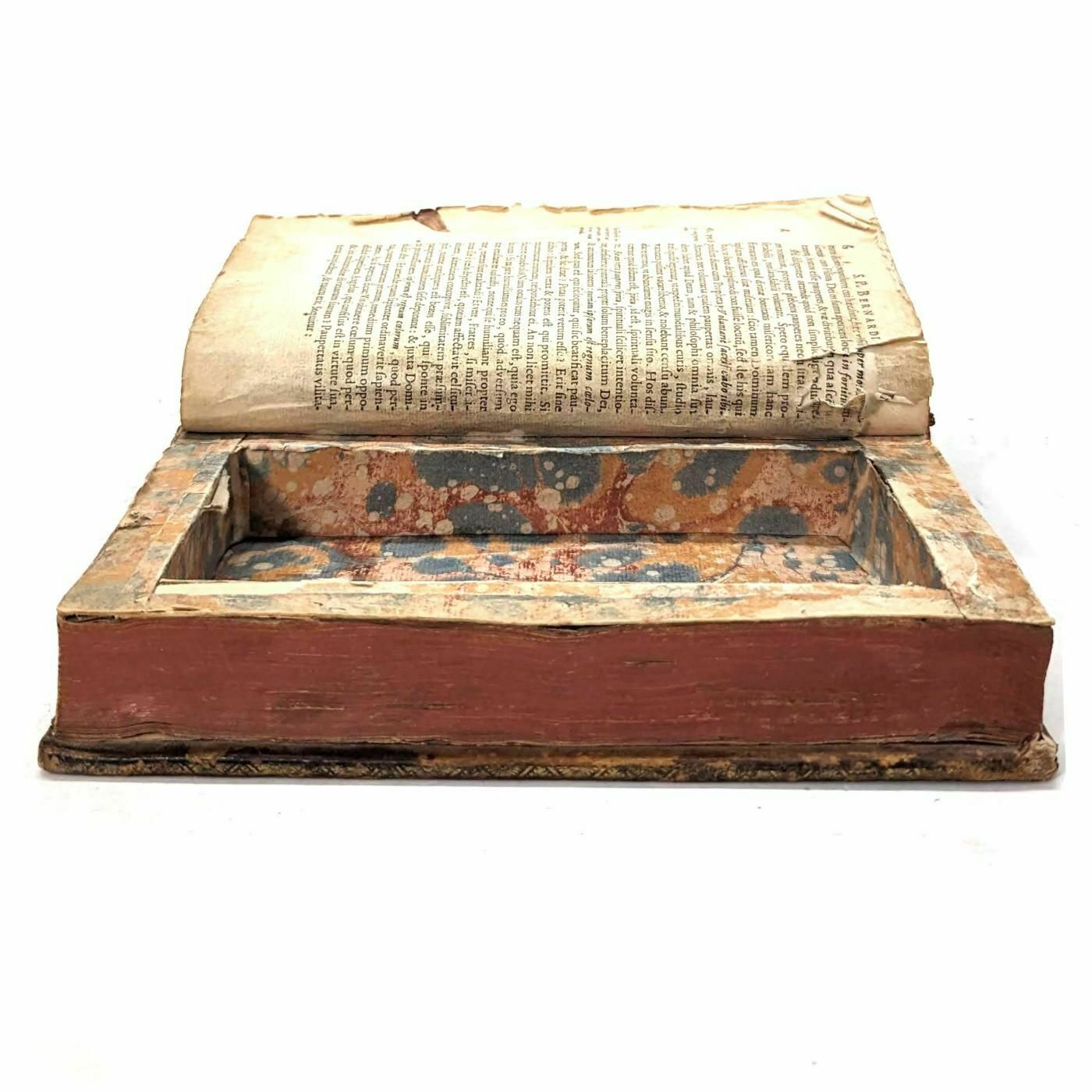 Book With Secret Old 17th Century  Bernardi Claravallensis Abbatis Primi photo vintage