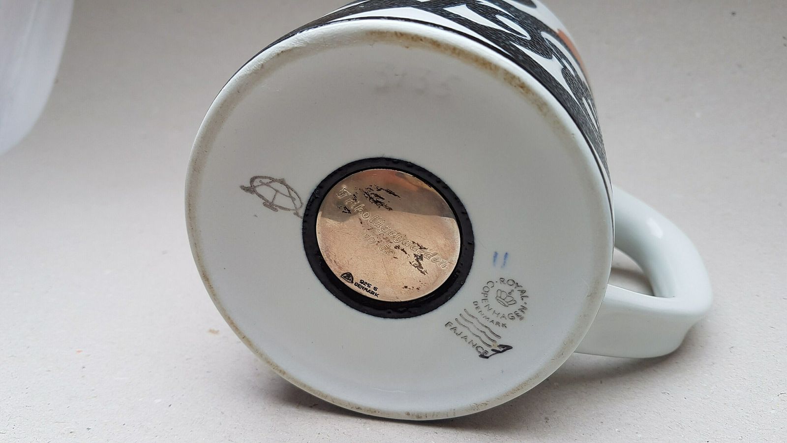 Large Royal Copenhagen Mug By Anne Marie Trolle, 1980 photo 77.0