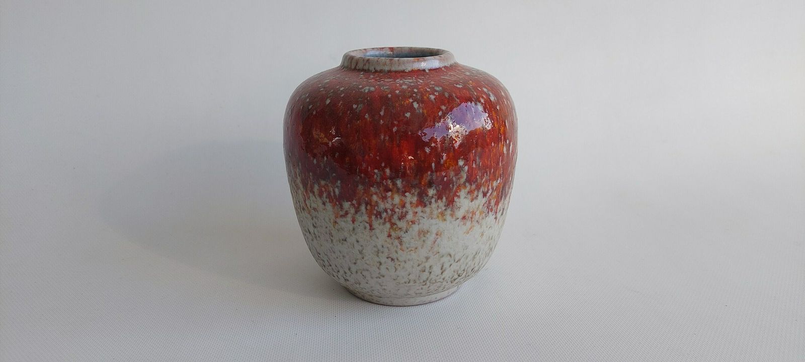 Red Karlsruhe Majolika Vase Designed By Friedgard Glatzle In 1978 photo for sale