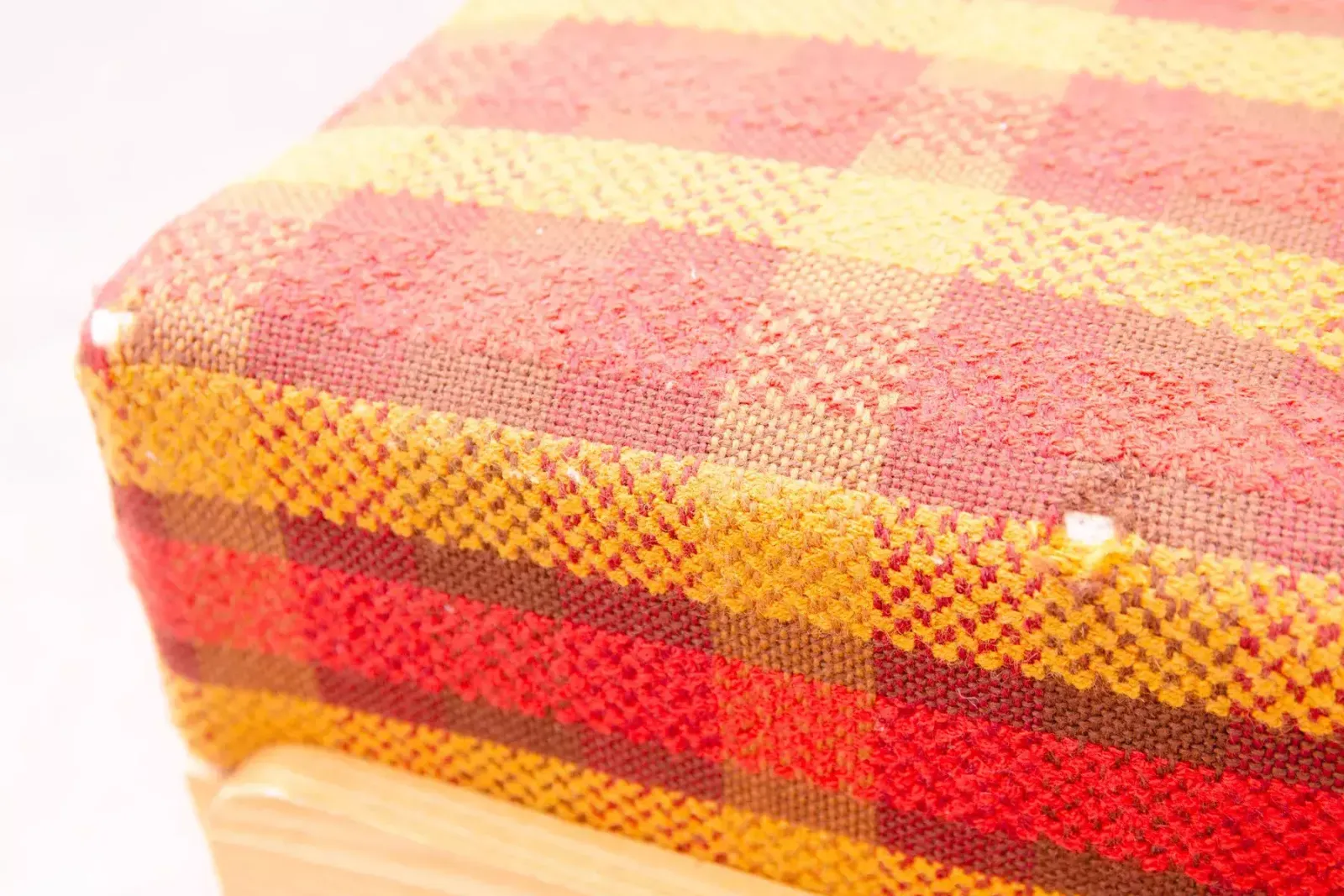 Frantisek Jirák, Midcentury Footstool, Produced By Tatra Nabytok, 1960s photo vintage