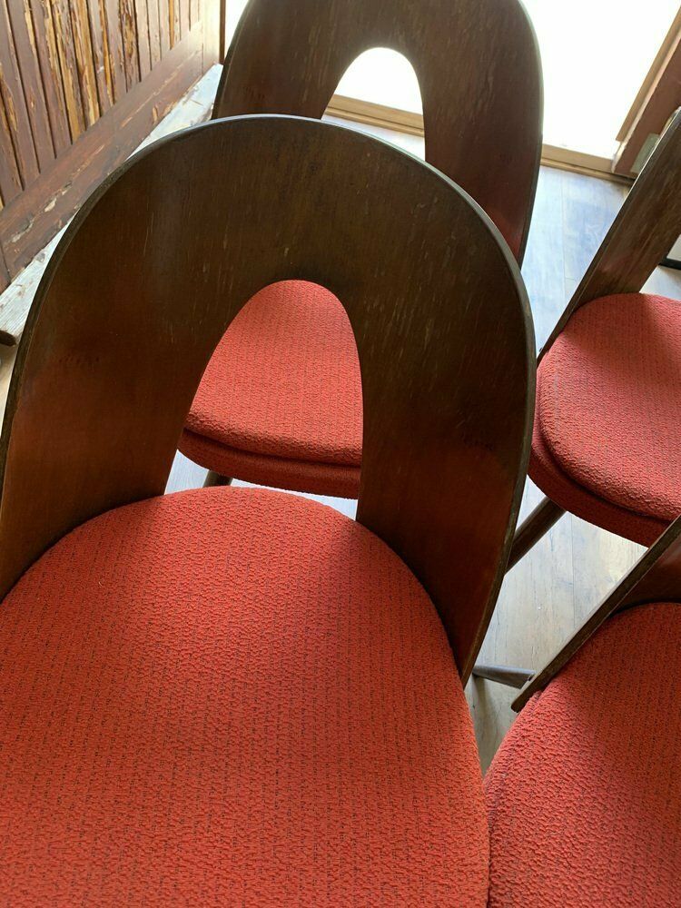 Mid Century Dining Chairs By Antonín šuman For Tatra Furniture, 1960s, Set Of 4 photo 1880.0