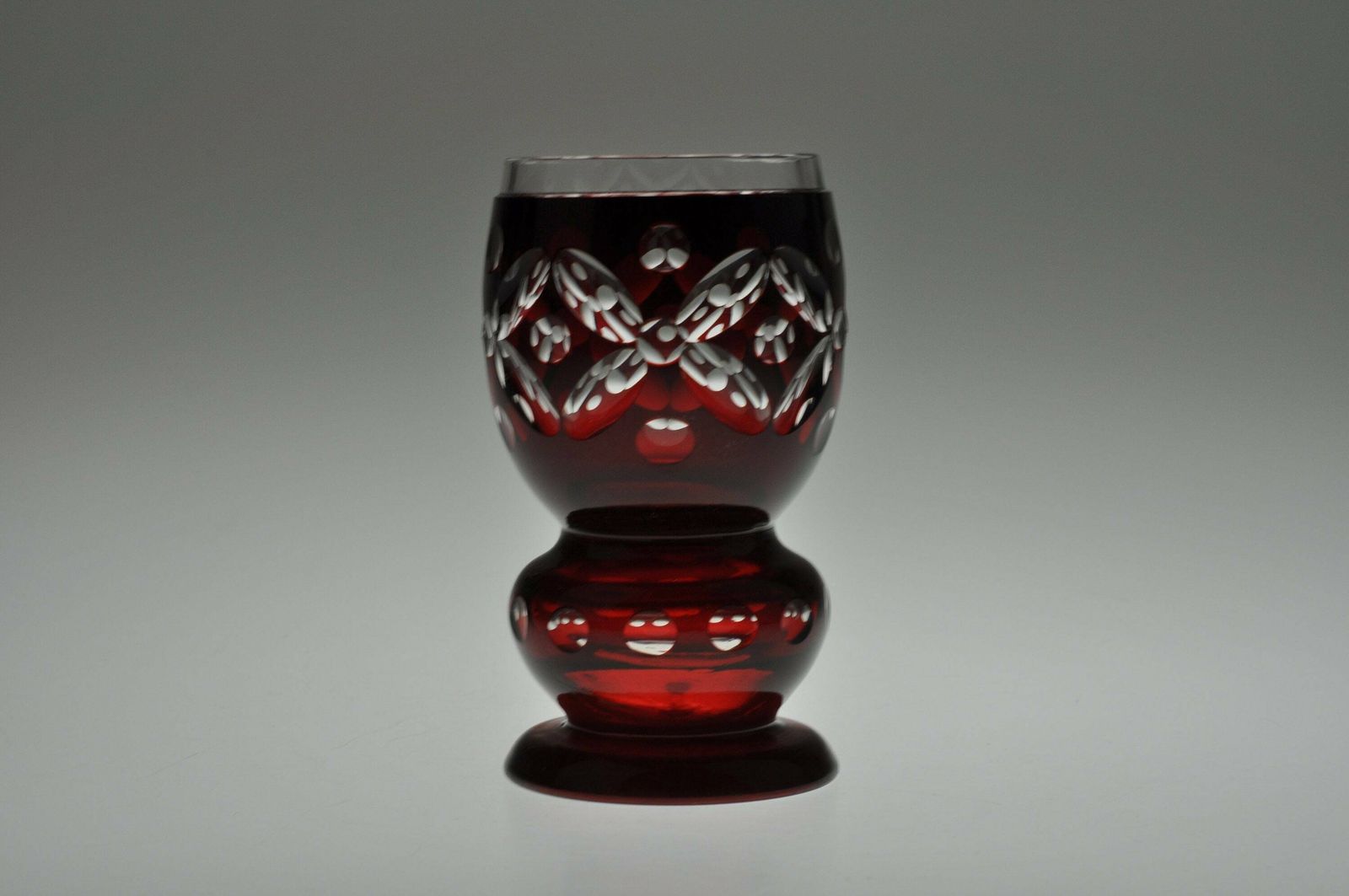 Cut To Clear Vase, Red Vase, Red Glass Vase, Czech Glass Vase, Czech Glass, Art Glass, Vintage Glass, Red Cut To Clear, Bohemian Vase